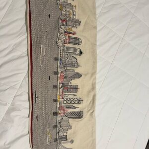 Cityscape Embroidered Tapestry